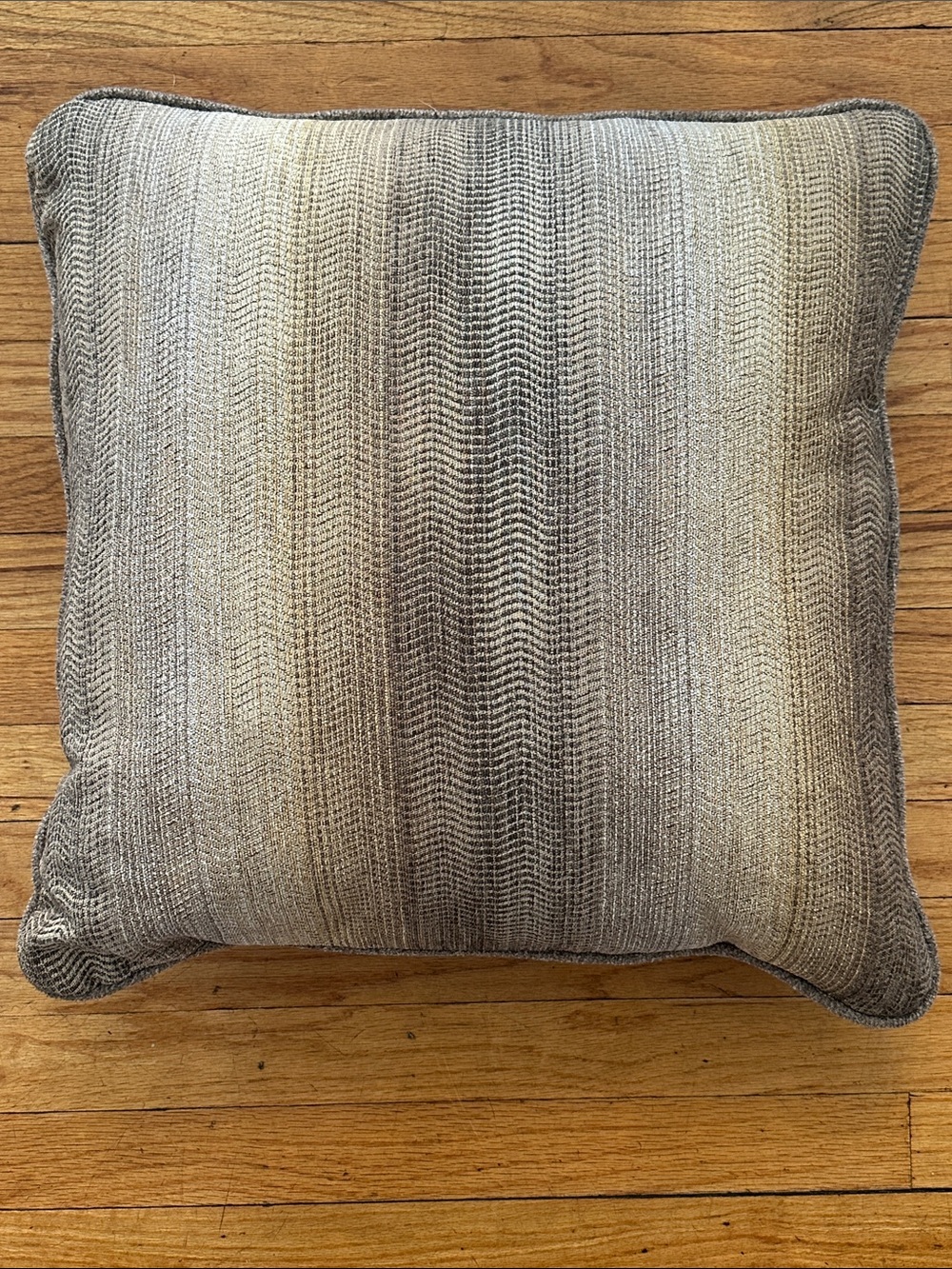 Ashley Furniture 19” by 19” Neutral Ombre Woven Accent Pillow - Home Accents